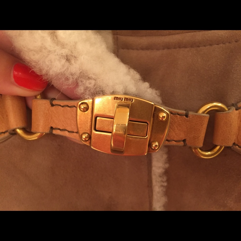 100% Authentic Miu Miu Sherling Coat - image 3